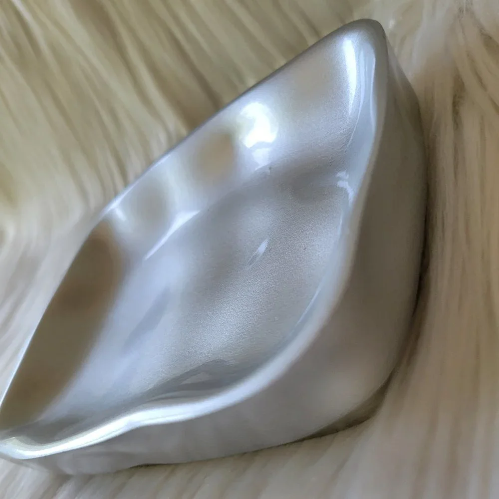 Kassatex Metallic Silver Soap Dish